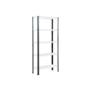 Etagère légère sans vis SIMONHOME CLASSIC MINI 5/300 ANTRACITE/BLANC ANTRACITE/GALVA 1800x800x300 - SIMONRACK
