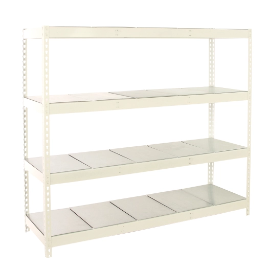 Etagère sans vis SIMONFORTE 2407-4 METAL BLANC/GALVA BLANC/GALVA 2000x2400x750 - SIMONRACK