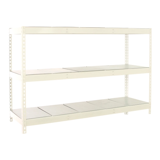 Etagère sans vis SIMONFORTE 2409-3 METAL BLANC/GALVA BLANC/GALVA 2000x2400x900 - SIMONRACK