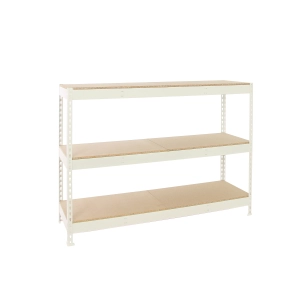 Etagère sans vis SIMONFORTE 2409-3 CHIPBOARD BLANC/BOIS BLANC/BOIS 2000x2400x900 - SIMONRACK