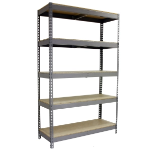 Etagère sans vis SIMONFORTE 1204-5 CHIPBOARD 3000 GRIS/BOIS GRIS/BOIS 3000x1200x450 - SIMONRACK