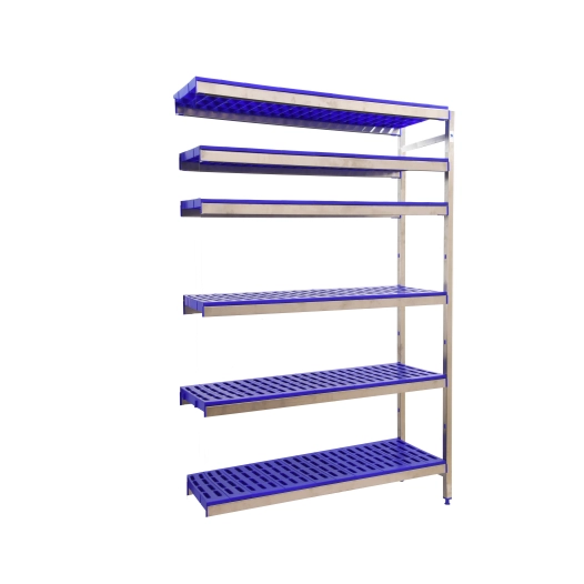 Etagère sans vis SIMONINOX ADITIOORANL 6PP/1600x1260x500 A.INOX/BLEU 1600x1260x500 - SIMONRACK