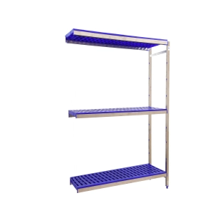 Etagère sans vis SIMONINOX ADITIOORANL 3PP/2000x1260x400 A.INOX/BLEU 2000x1260x400 - SIMONRACK