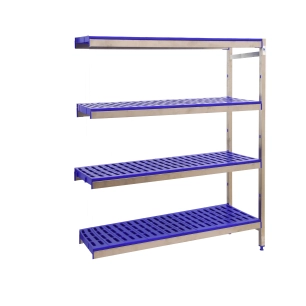 Etagère sans vis SIMONINOX ADITIOORANL 4PP/2000x1660x400 A.INOX/BLEU 2000x1660x400 - SIMONRACK