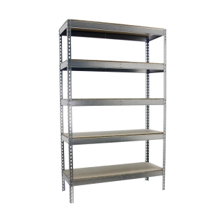 Etagère sans vis ECOFORTE 1204-5 CHIPBOARD 2500 GALVA/BOIS GALVA/BOIS 2500x1200x450 - SIMONRACK