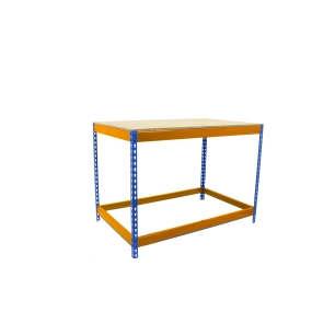 Etabli SIMONWORK BASIC 1 901260-1 BLEU/ORANG/BOIS BLEU/ORANGE/BOIS 900x1200x600 - SIMONRACK