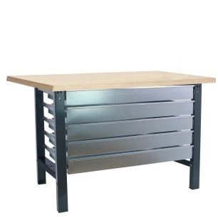 Etabli SIMONWORK BT6 MDF 5BOX 1200x750 ANTRACITE/BOIS ANTRACITE/MDF 865x1200x750 - SIMONRACK