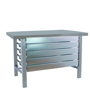 Etabli SIMONWORK BT6 METAL 5BOX 1200x735 GRIS GRIS 830x1200x730 - SIMONRACK