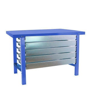 Etabli SIMONWORK BT6 METAL 5BOX 1200x735 BLEU BLEU 830x1200x730 - SIMONRACK