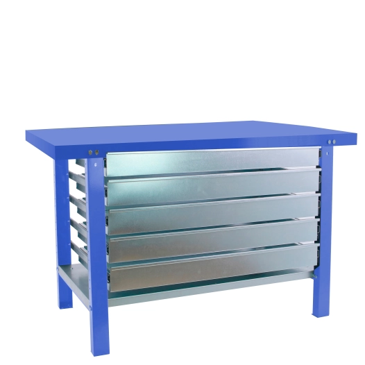 Etabli SIMONWORK BT6 PRO METAL 5BOX 1200 BLEU BLEU 830x1200x730 - SIMONRACK