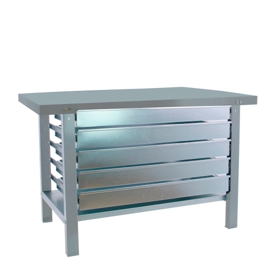 Etabli SIMONWORK BT6 PRO METAL 5BOX 1500 GRIS GRIS 830x1500x730 - SIMONRACK