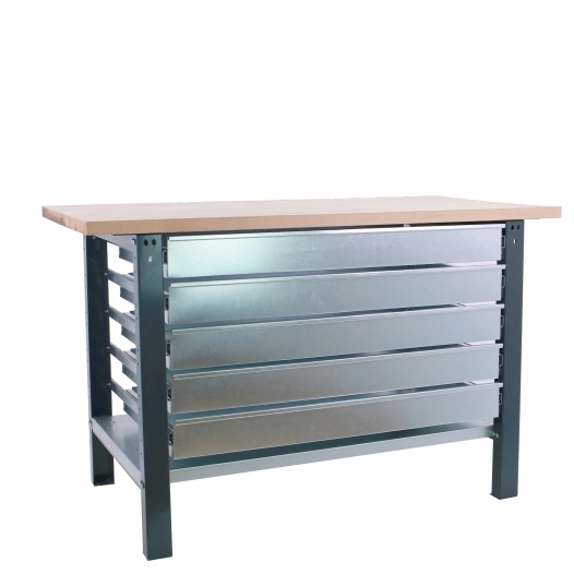 Etabli SIMONWORK BT6 PRO LAMINATE 5BOX 1800 ANTRACITE/HÊTRE ANTRACITE/HÊTRE 865x1800x750 - SIMONRACK