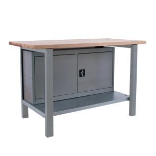 Etabli SIMONWORK BT6 PRO LAMINATE CABINET 1200 GRIS/HÊTRE GRIS/HÊTRE 865x1200x750 - SIMONRACK