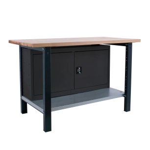 Etabli SIMONWORK BT6 PRO LAMINATE CABINET 1500 ANTRACITE ANTRACITE/HÊTRE 865x1500x750 - SIMONRACK