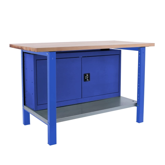 Etabli SIMONWORK BT6 PRO LAMINATE CABINET 1800 BLEU/HÊTRE BLEU/HÊTRE 865x1800x750 - SIMONRACK