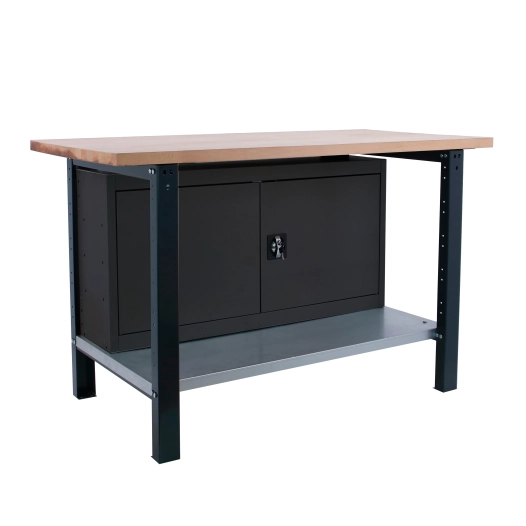 Etabli SIMONWORK BT6 PRO LAMINATE CABINET 1800 ANTRACITE ANTRACITE/HÊTRE 865x1800x750 - SIMONRACK