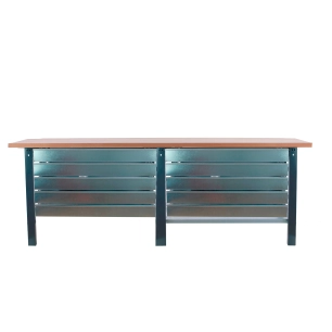 Etabli SIMONWORK BT6 PRO TANDEM LAMINATE 10BOX 2600 AN/H ANTRACITE/HÊTRE 865x2600x750 - SIMONRACK