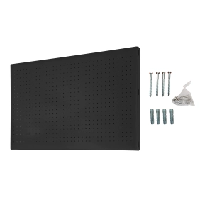 Panneau mural PANELCLICK 1200x400 ANTRACITE + 8 HOOK ANTRACITE 400x1200x35 - SIMONRACK