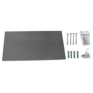 Panneau mural PANELCLICK 900x400 GRIS + 14 HOOK + 3 ACCE GRIS 400x900x35 - SIMONRACK