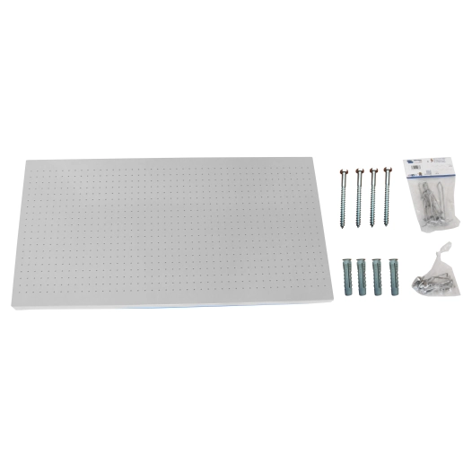 Panneau mural PANELCLICK 1200x400 BLANC + 14 HOOK + 3 ACCE BLANC 400x1200x35 - SIMONRACK