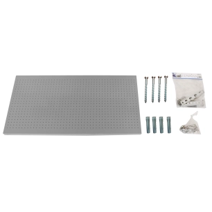 Panneau mural PANELCLICK 1200x600 GRIS + 22 HOOK + 3 ACCE GRIS 600x1200x35 - SIMONRACK