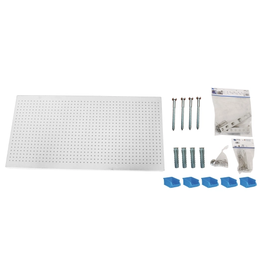 Panneau mural PANELCLICK 1200x600 BLANC + 22 HOOK + 8 ACCE BLANC 600x1200x35 - SIMONRACK