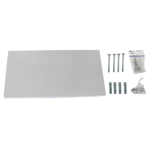 Panneau mural PANELCLICK 1500x400 BLANC + 14 HOOK + 3 ACCE BLANC 400x1500x35 - SIMONRACK