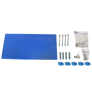 Panneau mural PANELCLICK 1500x600 BLEU + 22 HOOK + 8 ACCE BLEU 600x1500x35 - SIMONRACK