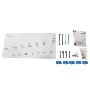 Panneau mural PANELCLICK 1500x600 BLANC + 22 HOOK + 8 ACCE BLANC 600x1500x35 - SIMONRACK