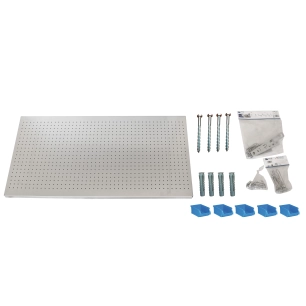 Panneau mural PANELCLICK 1500x600 GALVA + 22 HOOK + 8 ACCE GALVANISÉ 600x1500x35 - SIMONRACK