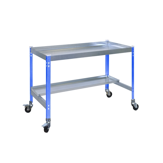 Chariot SIMONGARDEN DESK MOB. 1500x600 BLEU/GALVA BLEU/GALVA 875x1500x600 - SIMONRACK