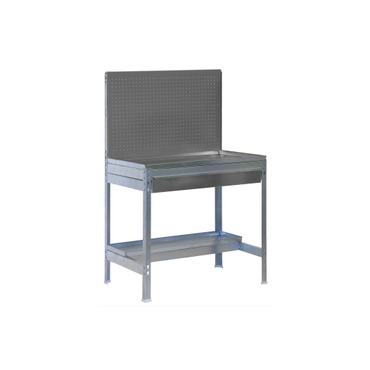 Etagère chariot SIMONGARDEN BT2 BOX MOB. 1200x400 GRIS/GALVA GALVA/GRIS 1520x1200x400 - SIMONRACK