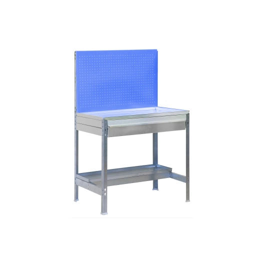Etagère chariot SIMONGARDEN BT2 BOX MOB. 900x400 BLEU/GALVA GALVA/BLEU 1520x900x400 - SIMONRACK