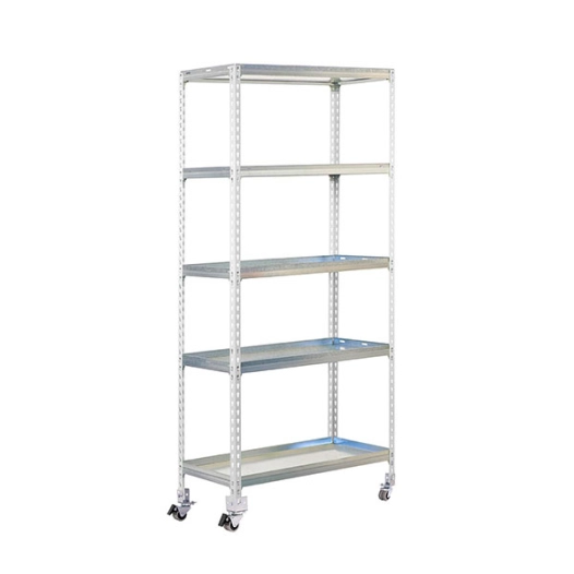 Etagère SIMONGARDEN CLICK MOB. 5/400 BLANC/GALVA BLANC/GALVA 1875x900x400 - SIMONRACK