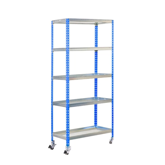 Etagère SIMONGARDEN CLICK MOB. 5/400 BLEU/GALVA BLEU/GALVA 1875x900x400 - SIMONRACK