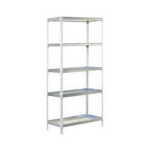 Etagère SIMONGARDEN CLICK 5/300 BLANC/GALVA BLANC/GALVA 1800x900x300 - SIMONRACK