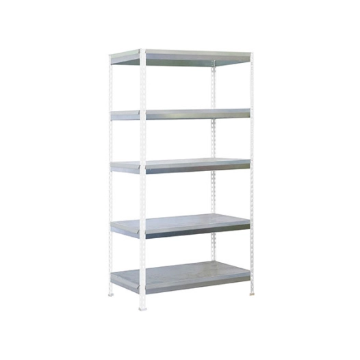 Etagère SIMONGARDEN BRICOFORTE 1004-5 BLANC/GALVA BLANC/GALVA 2000x1000x450 - SIMONRACK