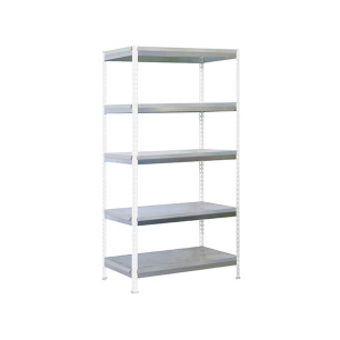 Etagère SIMONGARDEN BRICOFORTE 1006-5 BLANC/GALVA BLANC/GALVA 2000x1000x600 - SIMONRACK