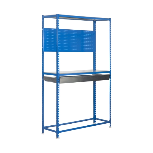 Etagère garage SIMONRACING BOX MEGAPLUS 3/400 BLEU/GALVA BLEU/GALVA 2000x1200x400 - SIMONRACK