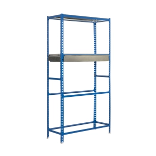 Etagère garage SIMONGARAGE BOX PLUS 4/400 BLEU/GALVA BLEU/GALVA 2000x1000x400 - SIMONRACK