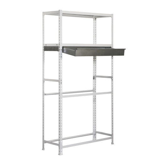 Etagère garage SIMONGARAGE BOX MEGAPLUS 4/400 BLANC BLANC 2000x1200x400 - SIMONRACK