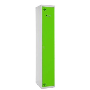 Casier-Armoire SIMONLOCKER PROF.DISM.SINGLE 1/1 400 INI GR/VE GRIS/VERT 1800x400x500 - SIMONRACK