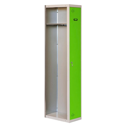 Casier-Armoire SIMONLOCKER PROF.DISM.SINGLE 1/1 400 ADDI GR/VE GRIS/VERT 1800x400x500 - SIMONRACK