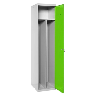 Casier-Armoire SIMONLOCKER PROF.DISM.SINGLE-DIV 1/1 500 INI GR/VE GRIS/VERT 1800x500x500 - SIMONRACK