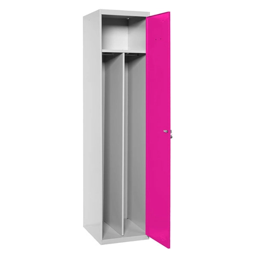 Casier-Armoire SIMONLOCKER PROF.DISM.SINGLE-DIV 1/1 400 INI GR/RS GRIS/ROSE 1800x400x500 - SIMONRACK