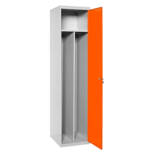 Casier-Armoire SIMONLOCKER PROF.DISM.SINGLE-DIV 1/1 500 INI GR/ORAN GRIS/ORANGE 1800x500x500 - SIMONRACK