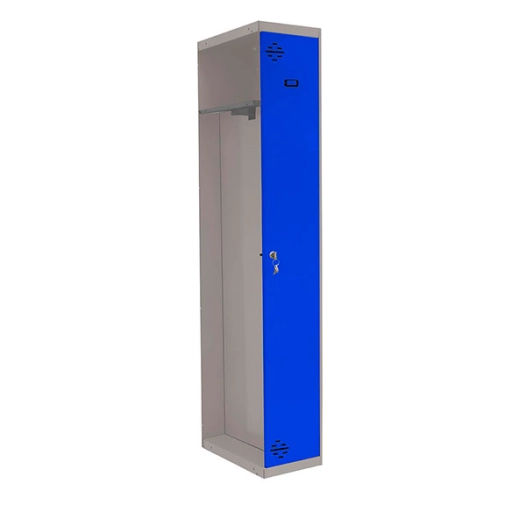 Casier-Armoire SIMONLOCKER PROF.DISM.SINGLE-DIV 1/1 500 ADD GR/BL GRIS/BLEU 1800x500x500 - SIMONRACK