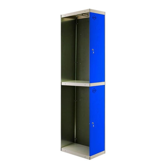 Casier-Armoire SIMONLOCKER PROF.DISM.TANDEM 1/2 400 ADDI GR/BL GRIS/BLEU 1800x400x500 - SIMONRACK
