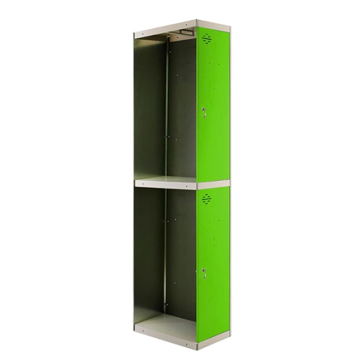 Casier-Armoire SIMONLOCKER PROF.DISM.TANDEM 1/2 400 ADDI GR/VE GRIS/VERT 1800x400x500 - SIMONRACK