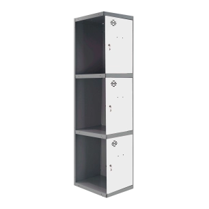Casier-Armoire SIMONLOCKER PROF.DISM.3 PORTE 1/3 300 ADI AN/BL ANTRACITE/BLANC 1800x300x500 - SIMONRACK